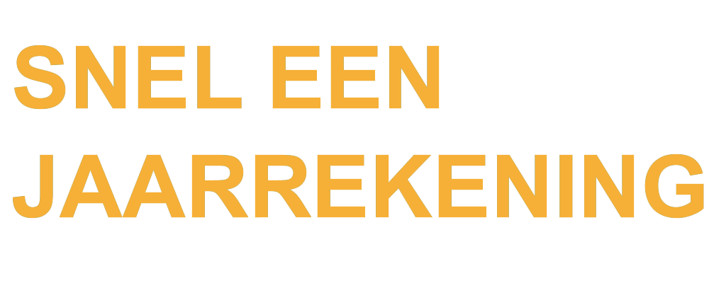 Snel een jaarrekening
